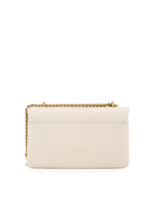 Borsa a spalla Love One Soft Mini in pelle bottalata Bianco PINKO | 104528 A29QZ14Q